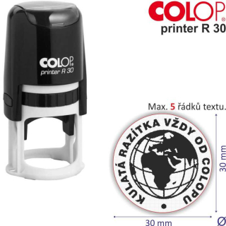 Kulaté razítko Colop printer R 30 - průměr: 30 mm